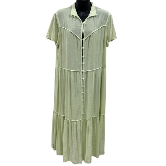 Rag & Bone Libby Tiered Seam Crinkle Dress - Picture 4 of 7